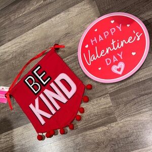 Valentine’s Day decor.